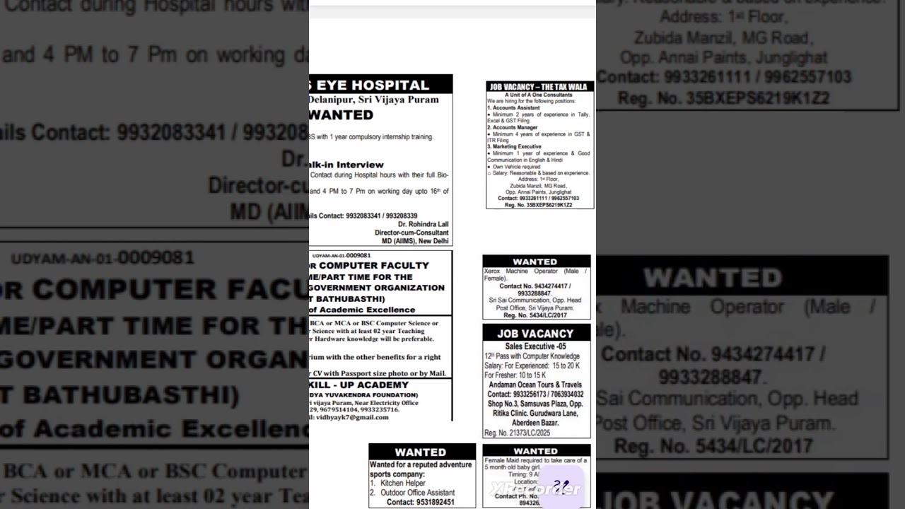 🔥 Job Vacancy 2025 | Andaman me Nayi Sarkari & Private Jobs | Walk-in Interview Details