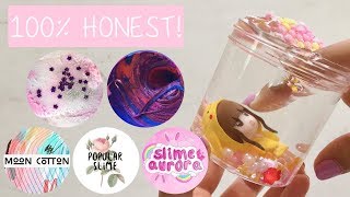 100 Honest 100 Famous Slime Shop Moon Cotton Review Popular Slime Review Slime Aurora Review Youtube