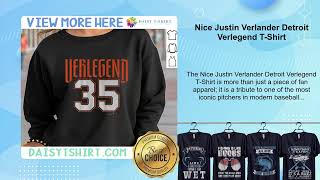 Nice Justin Verlander Detroit Verlegend T-Shirt