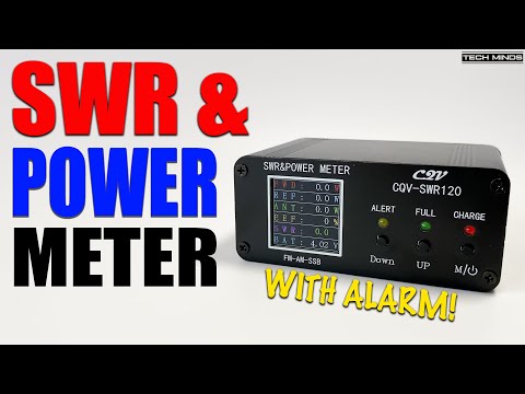 Digital Power &amp; SWR Meter With ALARM Feature! CQV-SWR120