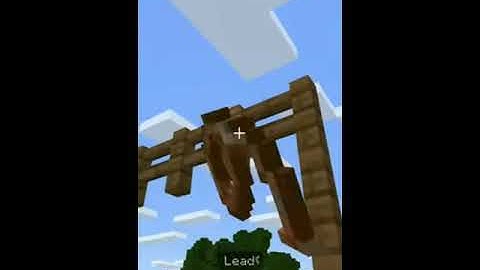 Minecraft PE: How To Make Working Swing Set