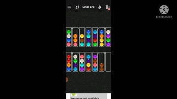 ball sort color water puzzle level:273