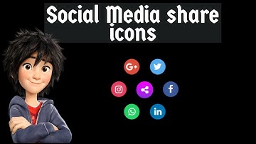 CSS Social Media Sharing Button UI Design With Cool Hover Effects - Pure CSS3 Social Media Widget UI