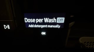 How to turn on and off auto dispenser for Samsung Bespoke Washer 