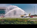 Gulf Air First Flight | Landing and Takeoff at Kannur Int'l Airport [HD]