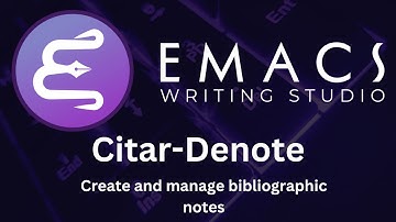 Create and manage literature notes with Citar-Denote - Emacs Writing Studio