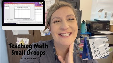 Planning for Small Group Math