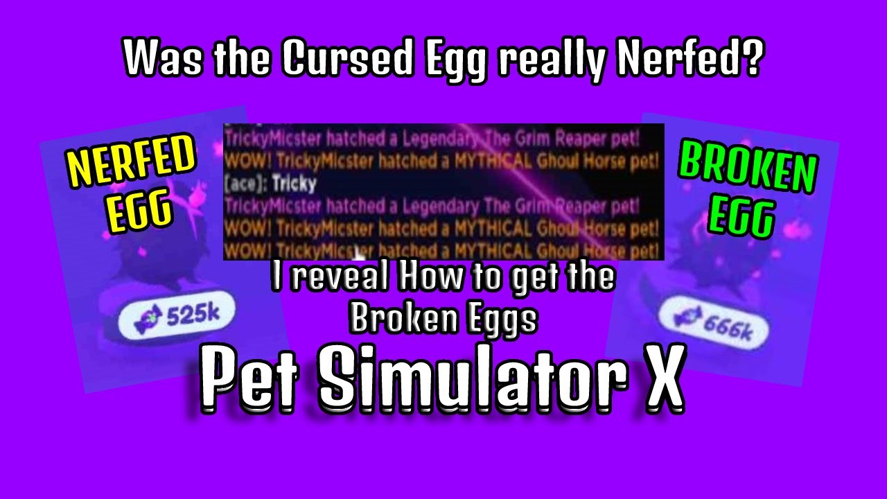 Was the Curse Egg really Nerfed? | Pet Simulator X [Roblox] - YouTube