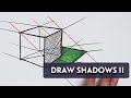 HOW TO DRAW PERSPECTIVE SHADOW, shadows from source PART II