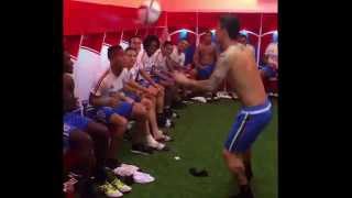 James Rodriguez vs Academia Hagi (Romania) Head Ball on the dressing room