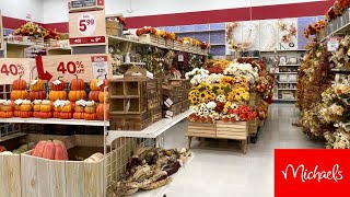 MICHAELS FALL DECOR FALL DECORATIONS FALL HOME DECOR SHOP WITH ME SHOPPING STORE WALK THROUGH