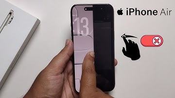 How To Disable Swipe To Open Camera On iPhone Lock Screen iPhone Air