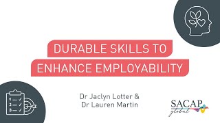 SACAP Global Durable Human Skills to Enhance Employability | Webinar