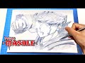 【イラスト】(マッシュル-MASHLE)マッシュ 描き方!簡単なイラストの描き方!イラストメイキングDrawing MASHLE Art