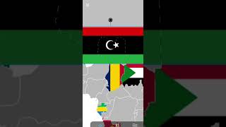 I made a flag map of Africa | Lybia | day 14 #shorts #country #flag #map #lybia #africa