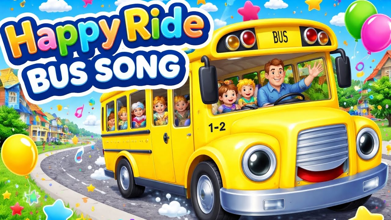 Happy Ride Bus Song” 🚌✨Kids song 