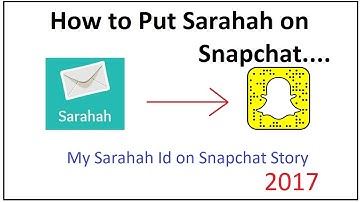 how to link sarahah to snapchat story