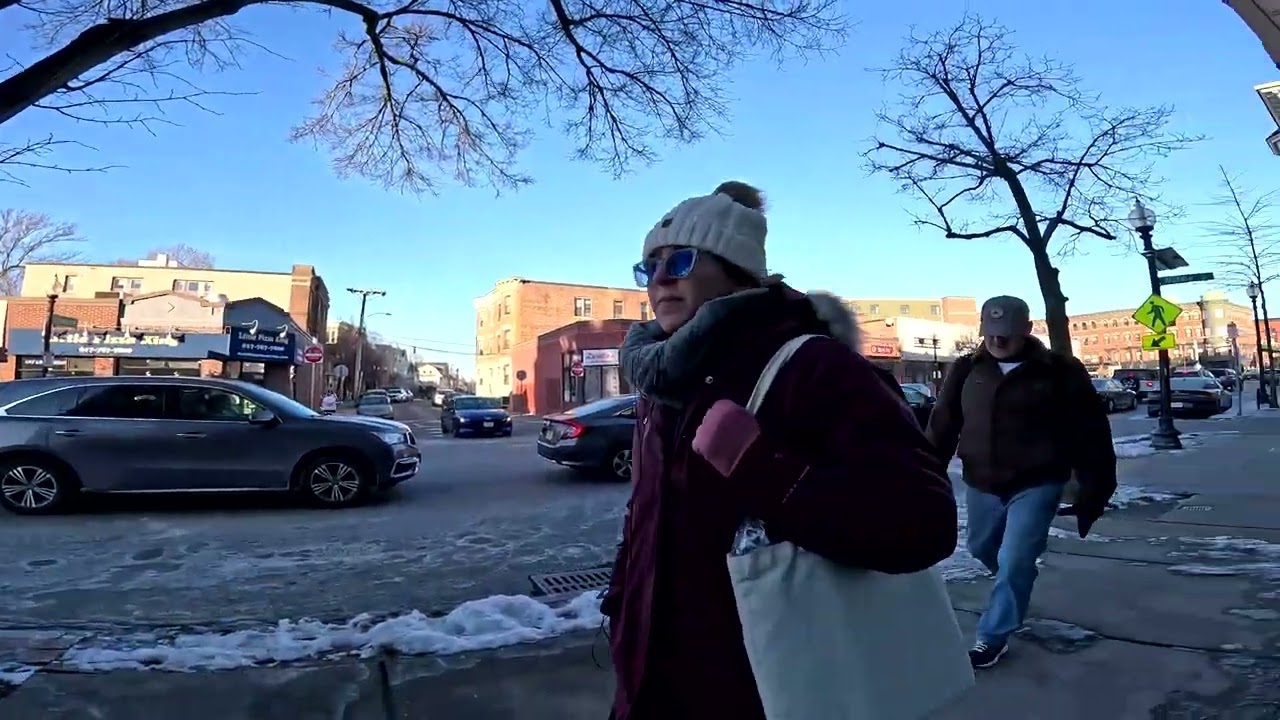 A Walk in Brighton Center (Boston), MA, on 1/28/2025