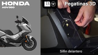 PEGATINAS 3D LabelBike® proteccion Sillìn delantero compatibles con scooter Honda ADV350