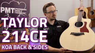 Taylor 214CE (Koa Back &amp; Sides) Electro-Acoustic - Review &amp; Demo