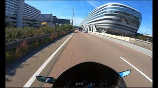 Frankfurt Airport A3 drive by with 2023 BMW S1000RR