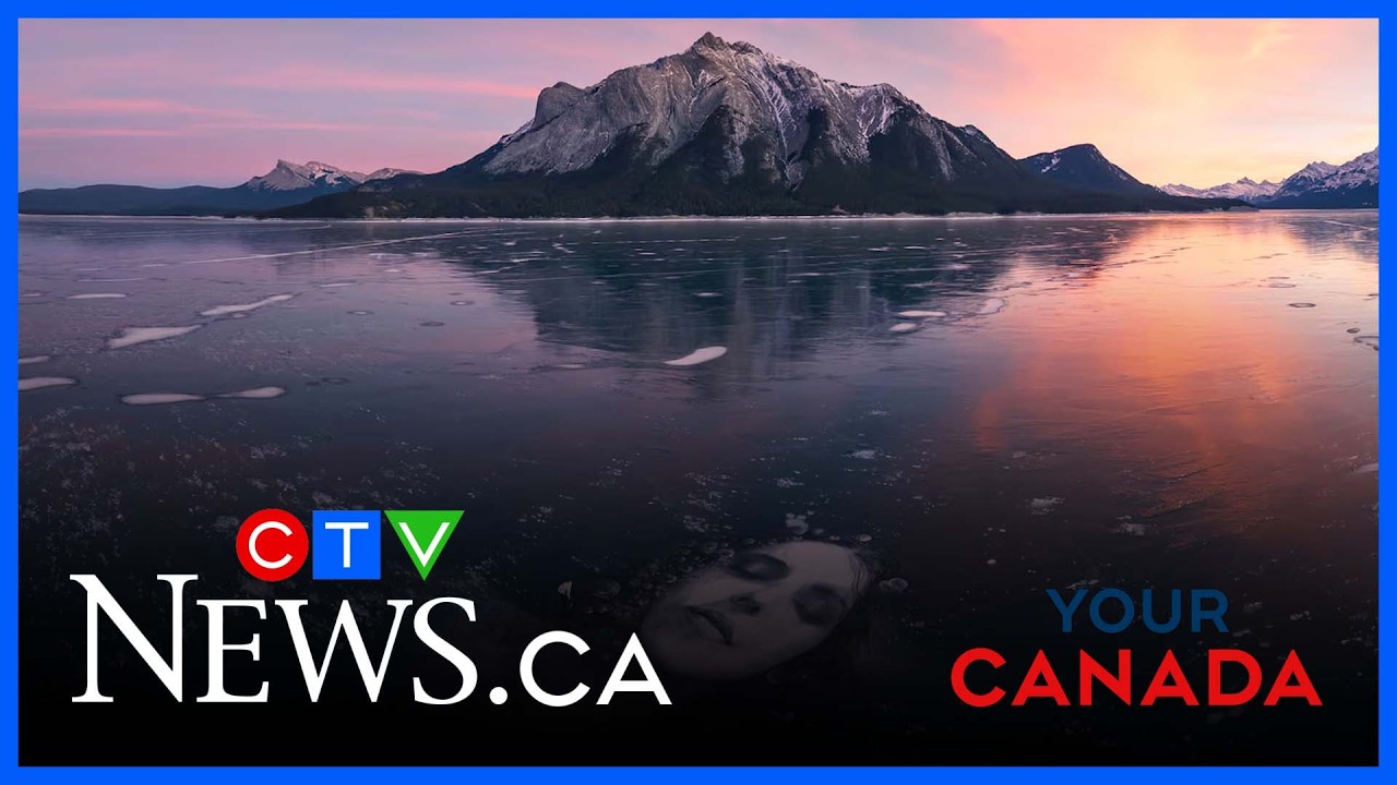 Abraham Lake's methane bubbles used in ice surface portrait | Your Canada for March. 10, 2026