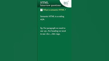 HTML Interview Questions - 6 #education #html #webdevelopment #htmldeveloper #htmlinterview #html5