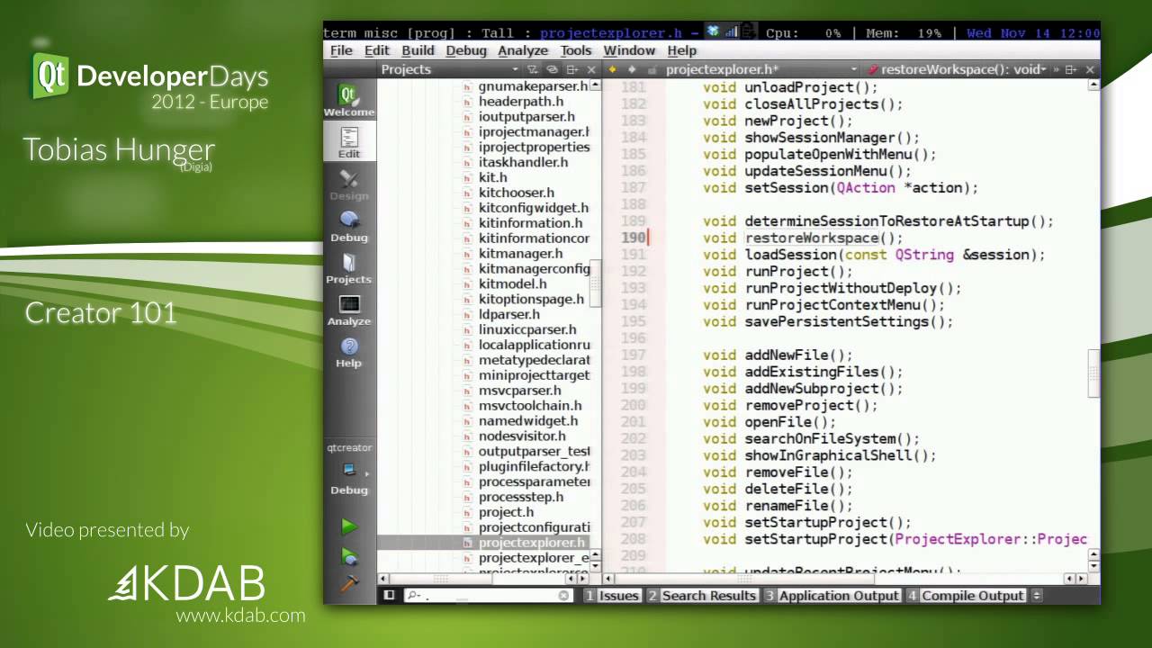 QtDD12 - Creator 101 - Tobias Hunger