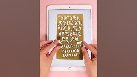 Emboss with our stencils