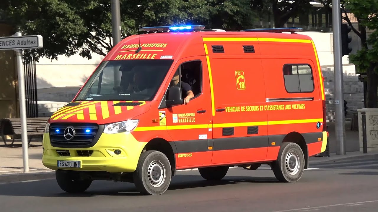 [COMPILATION] Véhicules d’urgence à Hopital de La Timone Marseille // Marseille emergency services