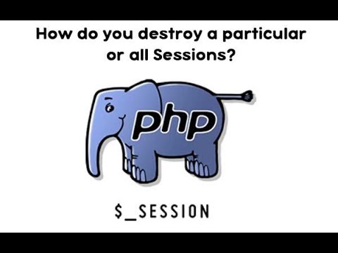 Create & Destroy Sessions - Log In and Log Out in PHP | How to destroy session hindi urdu tutorial