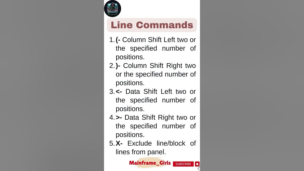 Mainframe - Line Commands #mainframes #shorts #youtube #line #commands ...