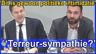 Stephan van Baarle 'Dit is politieke intimidatie' v Mark Rutte over situatie Israël/ Gaza - TK