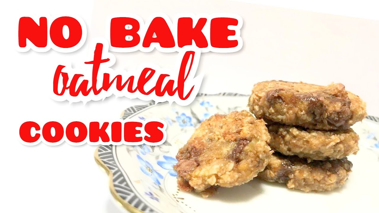 No Bake Banana Oatmeal Cookies - YouTube