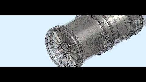 GE J-79 Turbojet Engine (SolidWorks 3D Model)