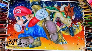 How To Draw Mario From Super Smash Bros - Drawing Easy