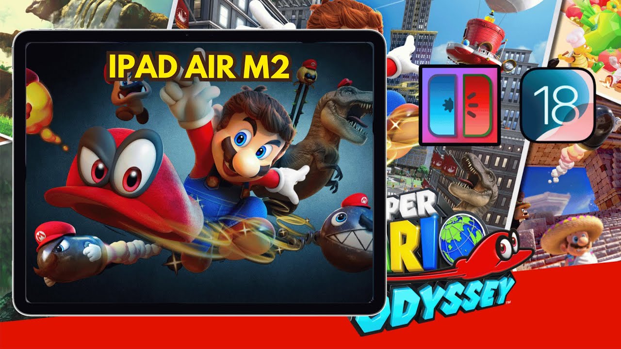 Super Mario Odyssey on iPad Air M2 | MelonX 2.0.1 iOS Switch Emulator Gameplay TEST