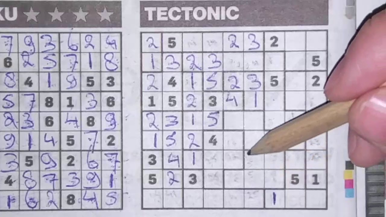  613 Tectonic Sudoku Puzzle Bonus Extra Edition 04 07 2020 Extra 