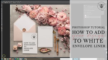 Photoshop Tutorial - How to add your design to Envelope Liner Mockup