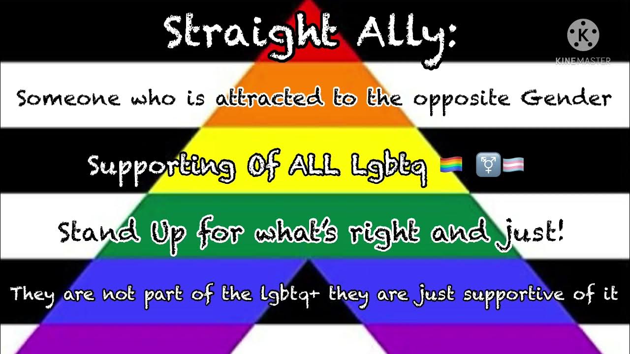 What being a “Straight Ally” Means! 🏳️‍⚧️⚫️⚪️⚫️⚪️⚫️🏳️‍🌈 YouTube