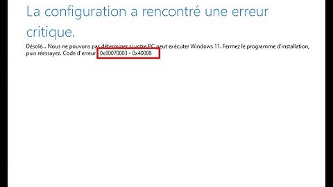 How to fix update or upgrade error 0x80070003 - 0x40008 in Windows 11