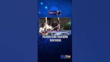PULUHAN SISWA TEBAR BENIH IKAN SUNGAI #shorts