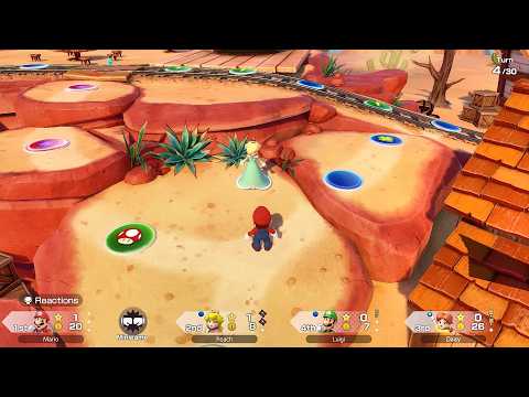 Super Mario Party Jamboree #434 Western Land Mario vs Luigi vs Peach vs Daisy
