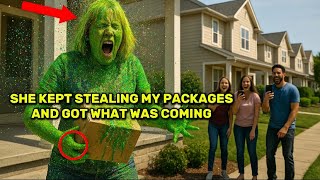 HOA—Karen kept stealing my packages so I Rigged it with glitter Bomb 