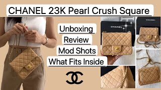 CHANEL 23K Pearl Crush Mini Square Unboxing / Review / Mod Shots