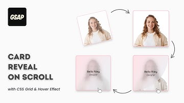 Card Reveal Animation with GSAP ScrollTrigger #gsap