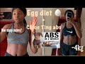 I TRIED THE EGG DIET AND THE CHLOE TING AB CHALLENGE FOR 4 DAYS *just experimental*