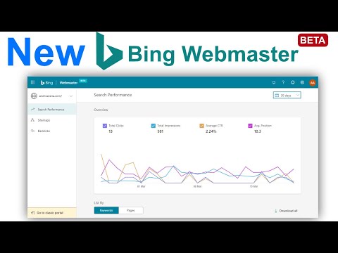 Bing webmaster tool beta version new feature and new update || add website into search engine