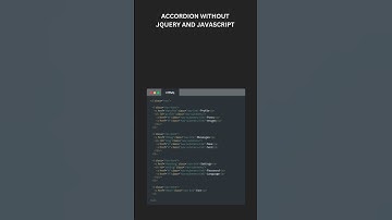 Accordion menu without jQuery and JavaScript | Create  Accordion menu without jQuery and JavaScript