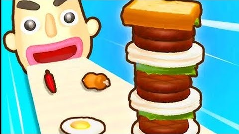 Sandwich Runner - All Levels Gameplay Android , ios game Mobile Game Max Level New Update # 51.52